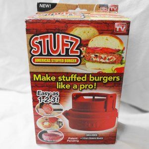 STUFZ Stuffed Hamburger Maker NWT